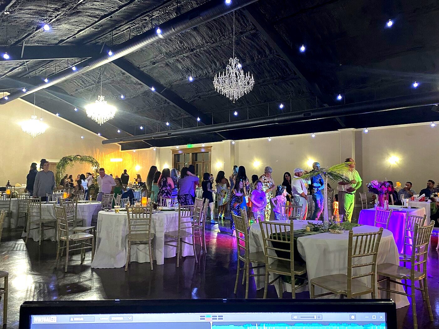 Tascosa Audio event lighting and DJ setup
